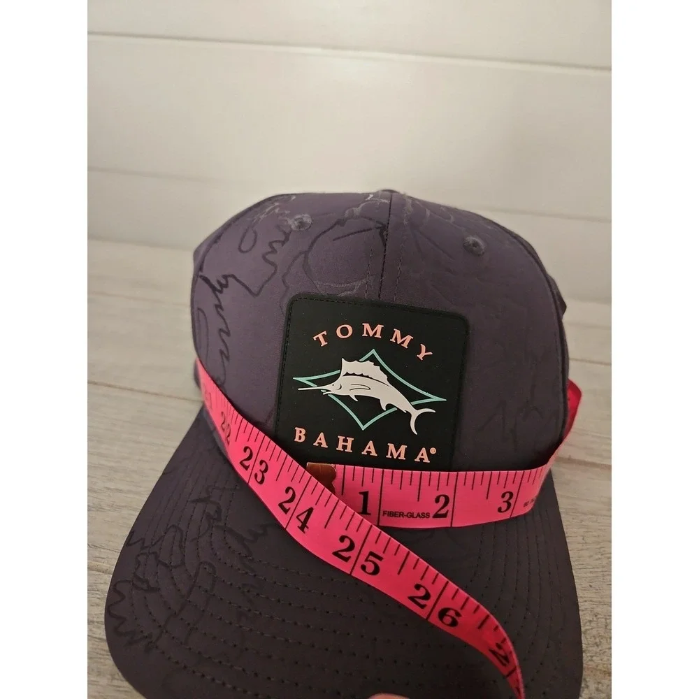 Tommy Bahama Marlin Patch Structured Stretch Fit Hat Cap Gray Men's L/XL